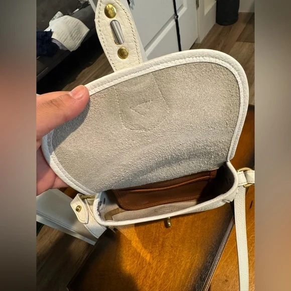 Vintage Dooney & Bourke Palomino White Leather Crossbody Bag – Rare Find - Picture 12 of 16